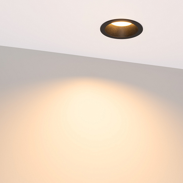 Светильник MS-DROP-BUILT-R84-8W Warm2700 (BK, 85 deg, 230V) (Arlight, IP54 Металл, 5 лет) Lednikoff