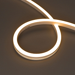 Светодиодная лента герметичная MOONLIGHT-SIDE-A140-12x17mm 24V Warm2700 (9.6 W/m, IP67, 5m, wire x2) (Arlight, Вывод боковой, 5 лет)