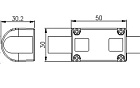 Соединитель прямой ARL-CLEAR-U15-Line (26x15mm) (Arlight, Металл)