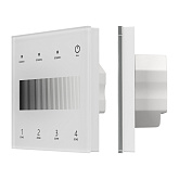 INTELLIGENT ARLIGHT Сенсорная панель SMART-DALI-301-11-4G-3SC-DT6 Белая (230V, встраиваемая, 2.4G) (IARL, IP20 Пластик, 5 лет)