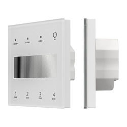 INTELLIGENT ARLIGHT Сенсорная панель SMART-DALI-301-11-4G-3SC-DT6 Белая (230V, встраиваемая, 2.4G) (IARL, IP20 Пластик, 5 лет)