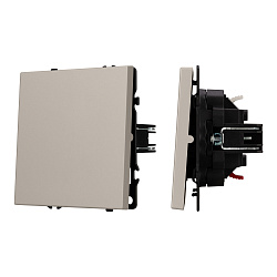 ARL NOBE Выключатель 1 кл софт-тач кашемир SWT-MK01-SFPL-CA (250V, 10A) (Arlight, -)