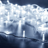 Светодиодная гирлянда ARD-STRING-CLASSIC-10000-WHITE-100LED-FLASH WHITE (230V, 7W) (Ardecoled, IP65, 1 год)