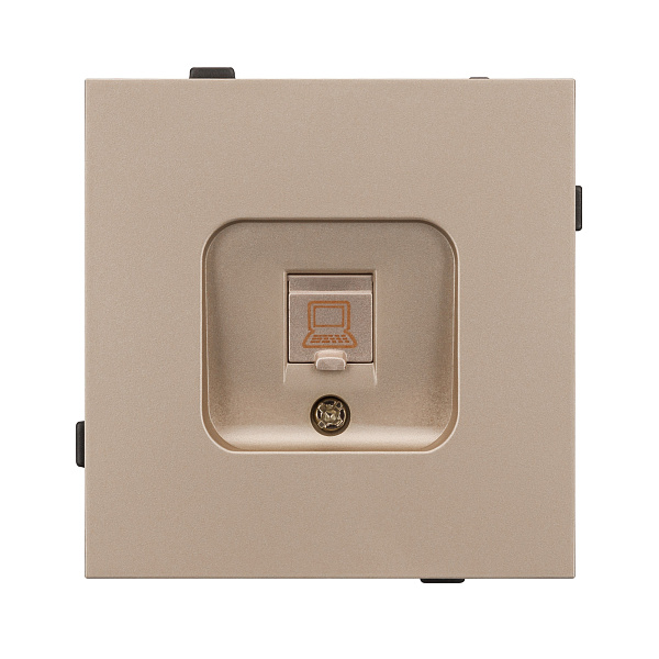 Механизм компьютерной розетки SCT-TENDO-MPC1-PL-GD (RJ-45, CAT6) (Arlight, Песочный) Lednikoff