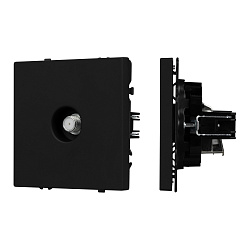 Механизм спутниковой розетки SCT-NOBE-MST1-SFPL-BK (SAT) (Arlight, Черный оникс)
