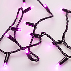 Светодиодная гирлянда ARD-STRING-CLASSIC-10000-BLACK-100LED-STD PINK (230V, 7W) (Ardecoled, IP65) Lednikoff