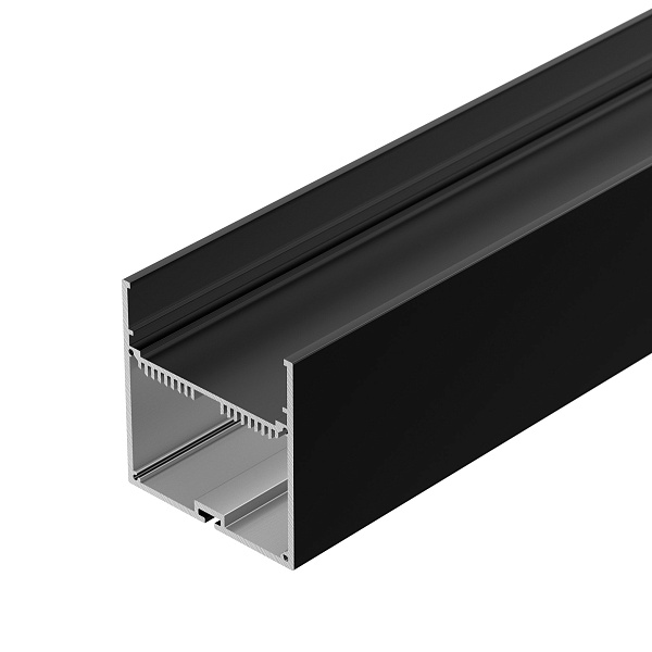 Профиль с экраном SL-LINE-7477-2500 BLACK+OPAL (Arlight, Алюминий) Lednikoff