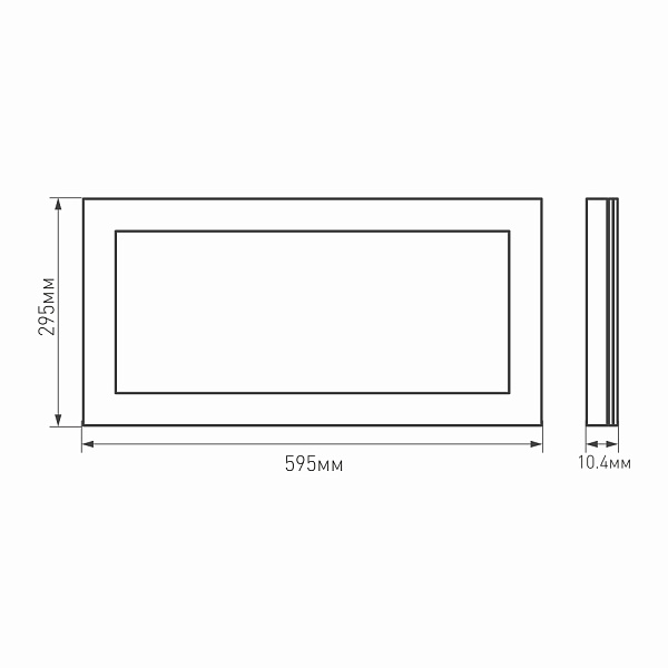 Панель IM-300x600A-18W Day White (Arlight, IP40 Металл, 3 года) Lednikoff