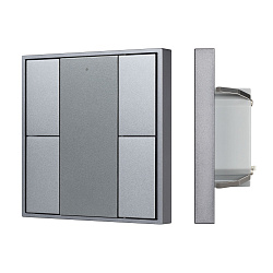 INTELLIGENT ARLIGHT Кнопочная панель DALI-201-23-4K-D2-IN Silver (BUS, Frame) (IARL, IP20 Металл, 3 года)