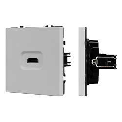 ARL NOBE Розетка HDMI софт-тач никель SCT-MHD1-SFPL-IS (Arlight, -)