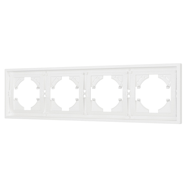 Рамка пластиковая FRM-TENDO-SFPL-4-WH (Arlight, Матовый белый) Lednikoff