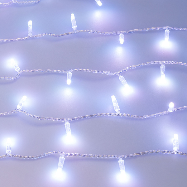 Светодиодная гирлянда ARD-STRING-CLASSIC-10000-CLEAR-100LED-LIVE RGB-DMX (24V, 10W) (Ardecoled, IP65) Lednikoff