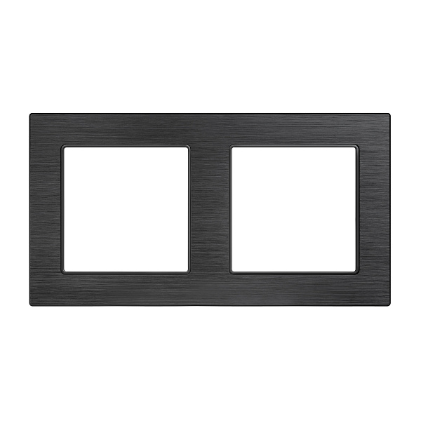 Рамка алюминиевая FRM-PRESTO-ALS-2-BK (Arlight, -) Lednikoff