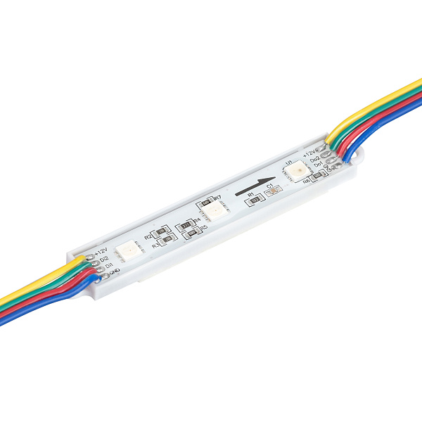 Модуль управляемый SPI-B3 12V RGB-RAM (0.6W, IP66, 120 deg) (Arlight, Пластик, 3 года) Lednikoff