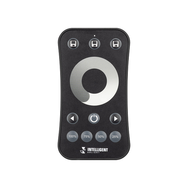 INTELLIGENT ARLIGHT Пульт SMART-801-52-1G-3SC-DIM Black (3V, 2.4G) (IARL, IP20 Пластик, 5 лет) Lednikoff