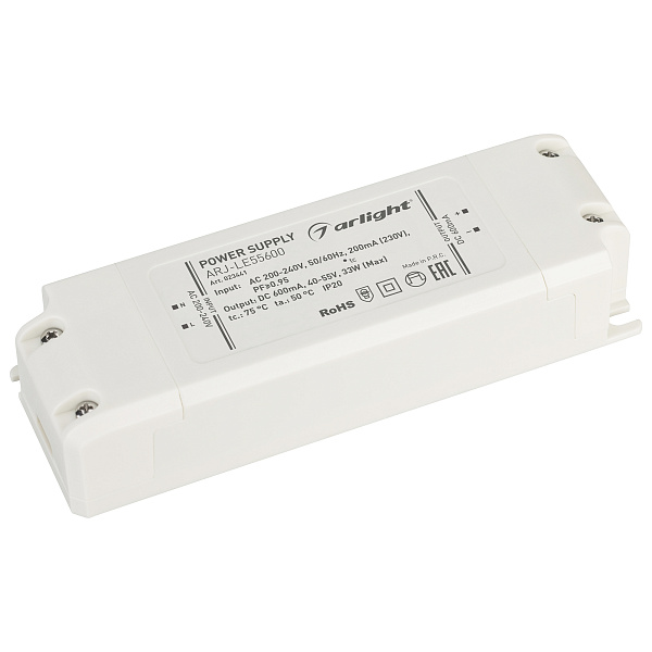 Блок питания ARJ-LE55600 (33W, 600mA, PFC) (Arlight, IP20 Пластик, 3 года) Lednikoff