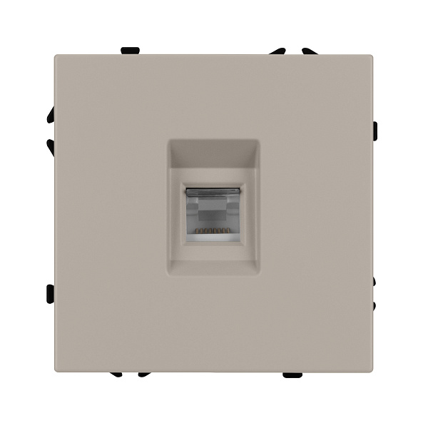 ARL NOBE Розетка компьютерная софт-тач кашемир SCT-MPC1-SFPL-CA (RJ-45, CAT6) (Arlight, -) Lednikoff