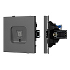 Механизм компьютерной розетки SCT-TENDO-MPC1-SFPL-GR (RJ-45, CAT6) (Arlight, Матовый графитовый) Lednikoff