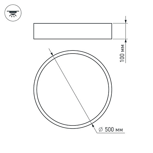 Светильник SP-TOR-TB500SB-30W-R White-MIX (Arlight, IP20 Металл, 3 года) Lednikoff