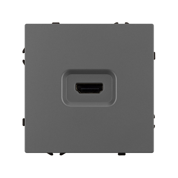 ARL NOBE Розетка HDMI софт-тач серый базальт SCT-MHD1-SFPL-GR (Arlight, -) Lednikoff