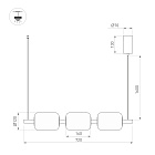Светильник SP-CARAMELA-HANG-L720-12W Warm2700 (BK, 360 deg, 230V) (Arlight, IP20 Натуральный шелк, 3 года)
