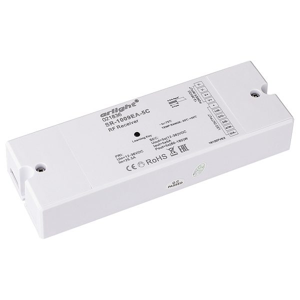 Контроллер SR-1009EA-5CH (12-36V, 300-900W) (Arlight, IP20 Пластик, 3 года) Lednikoff