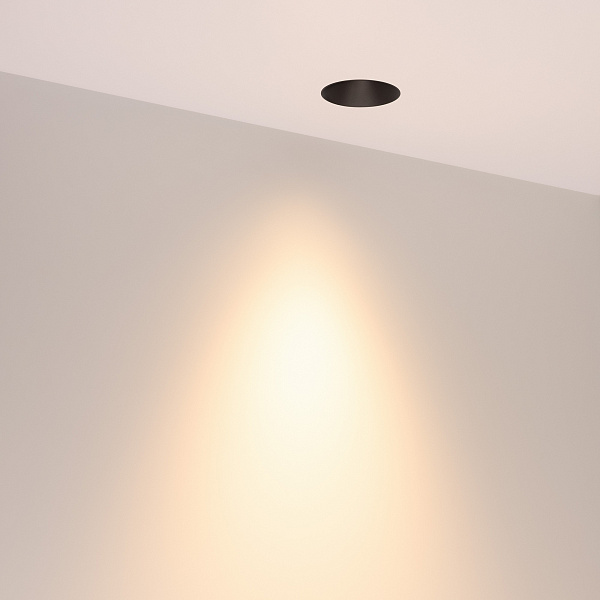 Светильник безрамочный DL-INTRAL-R63-8W Warm3000 (Черный RAL9005, 50 deg, 230V) (Arlight, IP20 Металл, 5 лет) Lednikoff