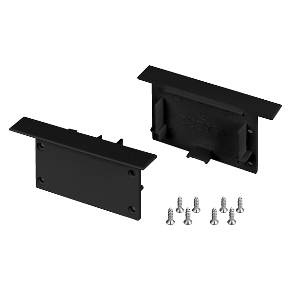 Заглушка SL-LINIA62-FS BLACK (Arlight, Пластик) Lednikoff