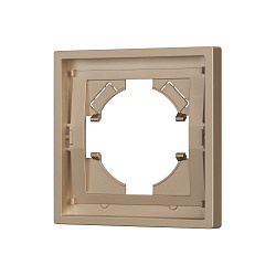 Рамка пластиковая FRM-TENDO-PL-1-GD (Arlight, Песочный)