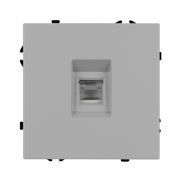 Механизм компьютерной розетки SCT-NOBE-MPC1-SFPL-IS (RJ-45, CAT6) (Arlight, Никель) Lednikoff