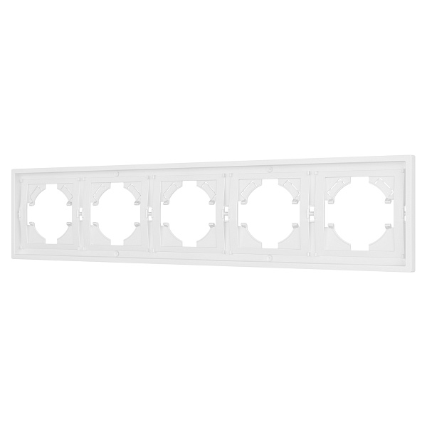 Рамка пластиковая FRM-TENDO-PL-5-WH (Arlight, Белый) Lednikoff