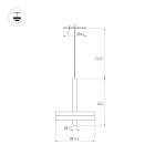 Светильник SP-MENTA-R165-12W Warm2700 (BK, 130 deg, 230V) (Arlight, IP20 Мрамор, 5 лет) Lednikoff