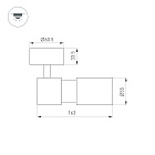 Светильник SP-ARTEMIS-SURFACE-FLAP-R55-12W Warm3000 (WH, 8-80 deg, 230V) (Arlight, IP20 Металл, 5 лет) Lednikoff