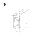 Трек MAG-ORIENT-TRACK-2652-3000 (BK) (Arlight, IP20 Металл, 3 года) Lednikoff