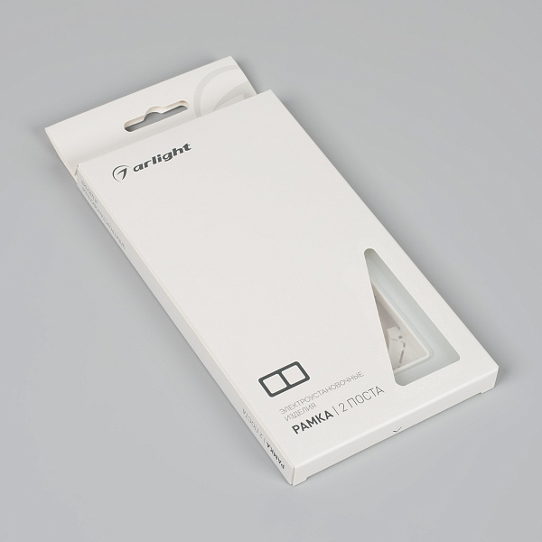 Рамка стеклянная FRM-OMALI-SFGS-2-WH (Arlight, -) Lednikoff