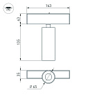 Светильник MAG-SPOT-45-R85-12W Warm3000 (BK, 36 deg, 24V) (Arlight, IP20 Металл, 5 лет)