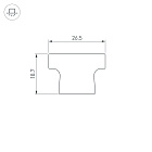 Экран ARH-FLOOR27-H28 OPAL (Arlight, Пластик) Lednikoff