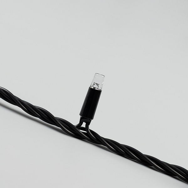 Светодиодная гирлянда ARD-STRING-CLASSIC-10000-BLACK-100LED-LIVE RGB (230V, 7W) (Ardecoled, IP65) Lednikoff