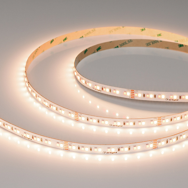 Светодиодная лента RT-A168-10mm 24V RGBW-Day (20 W/m, IP20, 5m) (Arlight, высок.эфф.150 лм/Вт) Lednikoff