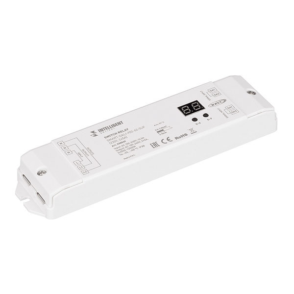 INTELLIGENT ARLIGHT Релейный модуль SMART-DALI-702-62-SUF (230V, 2x5A) (IARL, IP20 Пластик, 5 лет) Lednikoff
