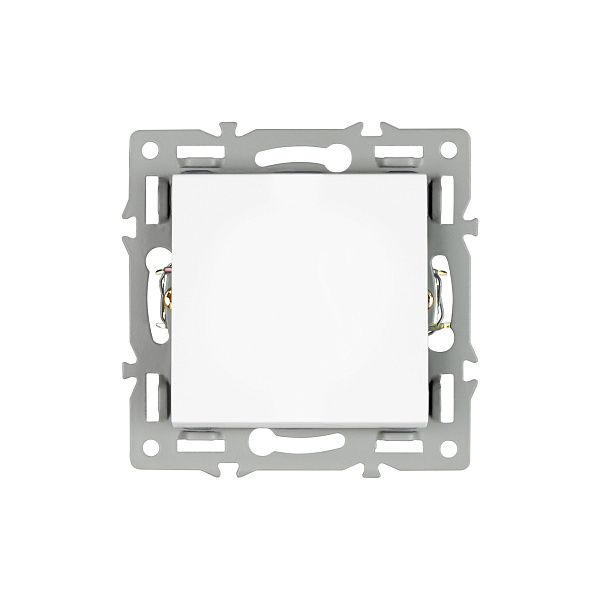 Механизм выключателя одноклавишный проходной SWT-MKP1-PL-WH (250V, 16A) (Arlight, -) Lednikoff