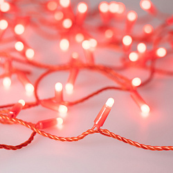 Светодиодная гирлянда ARD-STRING-CLASSIC-10000-RED-100LED-MILK-STD Red (230V, 7W) (Ardecoled, IP65, 1 год)