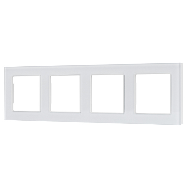 Рамка стеклянная FRM-GLARE-GS-4-WH (Arlight, -) Lednikoff