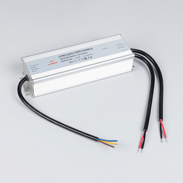 Блок питания ARPV-24400-A (24V, 16.7A, 400W) (Arlight, IP67 Металл, 3 года) Lednikoff