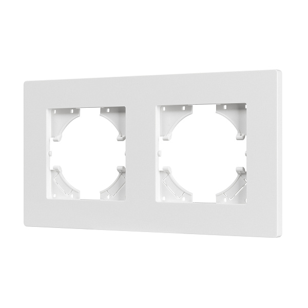 Рамка пластиковая FRM-PERIO-PL-2-WH (Arlight, -) Lednikoff