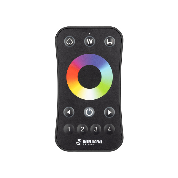 INTELLIGENT ARLIGHT Пульт SMART-801-52-4G-1SC-RGBW Black (3V, 2.4G) (IARL, IP20 Пластик, 5 лет) Lednikoff