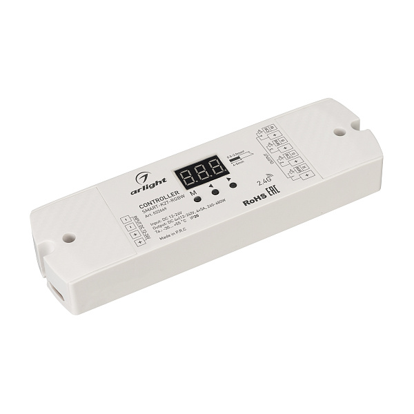Контроллер SMART-K27-RGBW (12-24V, 4x5A, 2.4G) (Arlight, IP20 Пластик, 5 лет) Lednikoff