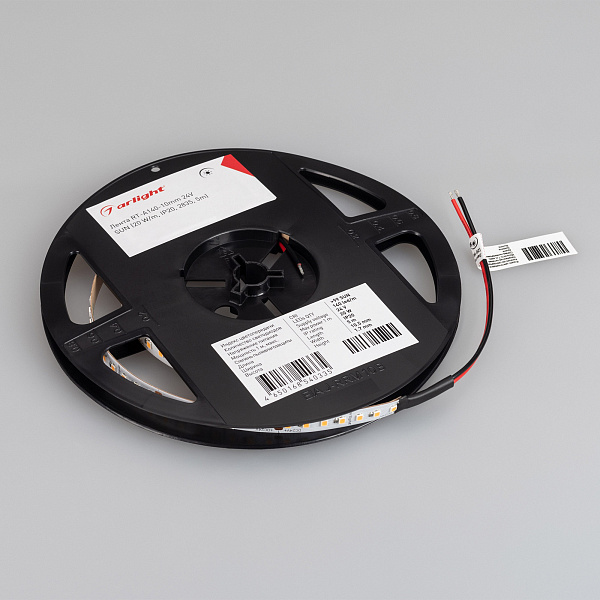 Светодиодная лента RT-A140-10mm 24V Day5000 SUN (20 W/m, IP20, 2835, 5m) (Arlight, -) Lednikoff