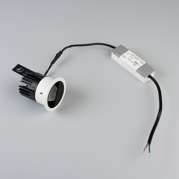 Светильник встраиваемый DL-VEILA-R63-8W Day4000 (Белый RAL9003, A44x46 deg, 230V) (Arlight, IP20 Металл, 5 лет) Lednikoff