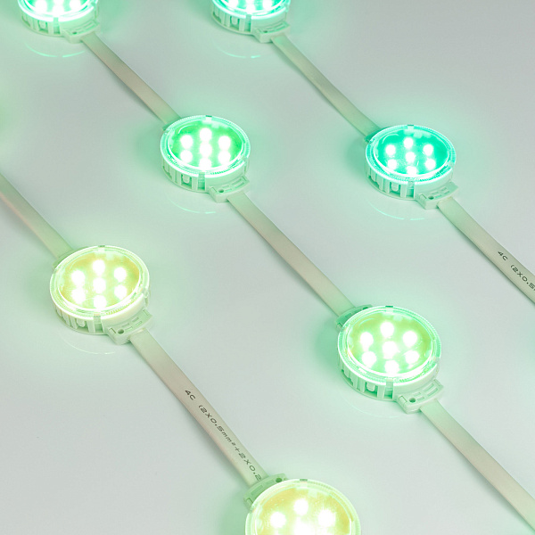 Модуль управляемый SPI-F7-D50 24V RGB-RAM-Auto (1.25W, IP68, 120 deg) (Arlight, Пластик, 3 года) Lednikoff